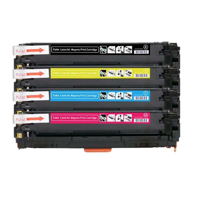 Compatible Toner Cartridge CB540A CB541A CB542A CB543A 125A For HP Laserjet 1215 CP1215 CP1515n CP1518ni CM1312 Printer