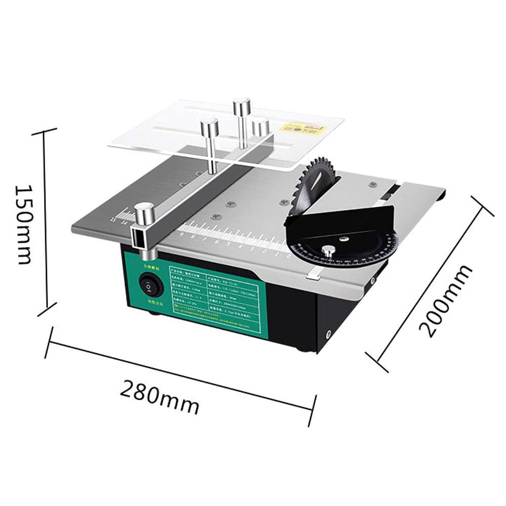 Mini Multifunctional Table Saw Angle Adjustable Electric Desktop Saws Household DIY Cutting Grinding Tool Woodworking Lathe Machine