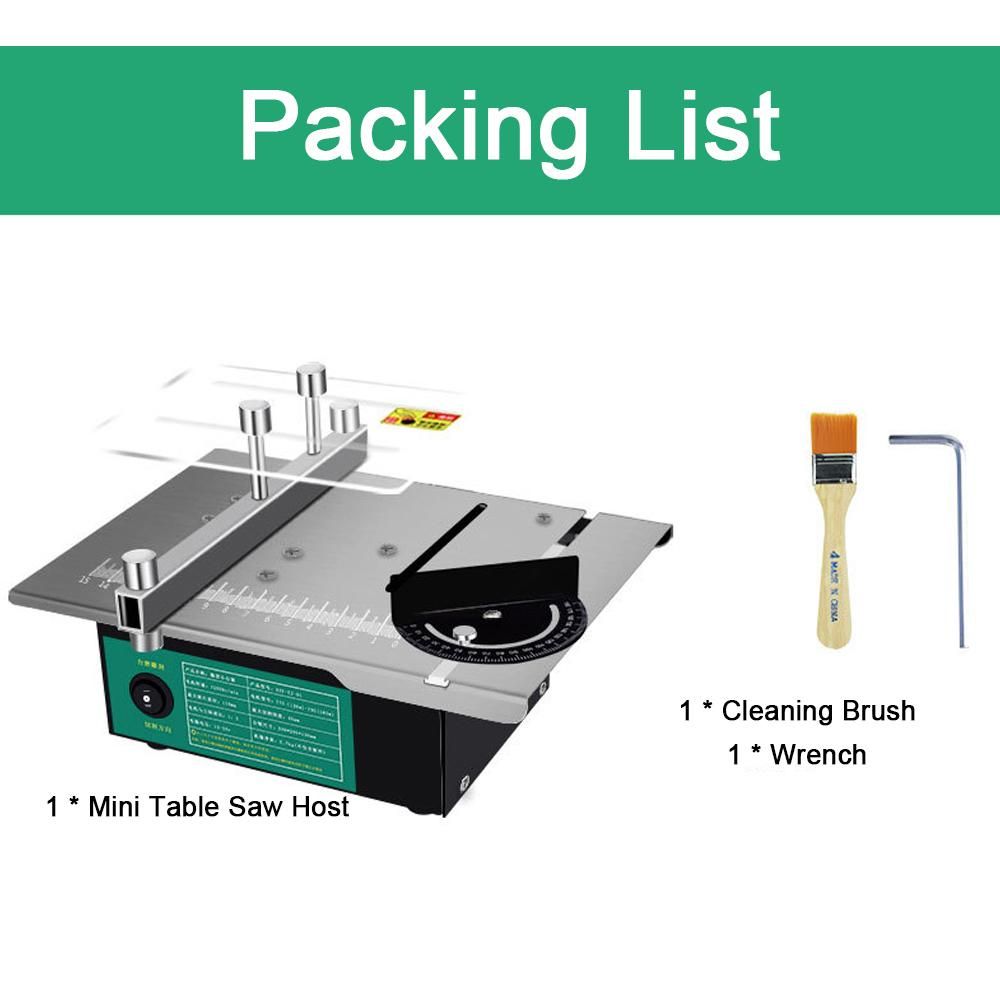 Mini Multifunctional Table Saw Angle Adjustable Electric Desktop Saws Household DIY Cutting Grinding Tool Woodworking Lathe Machine