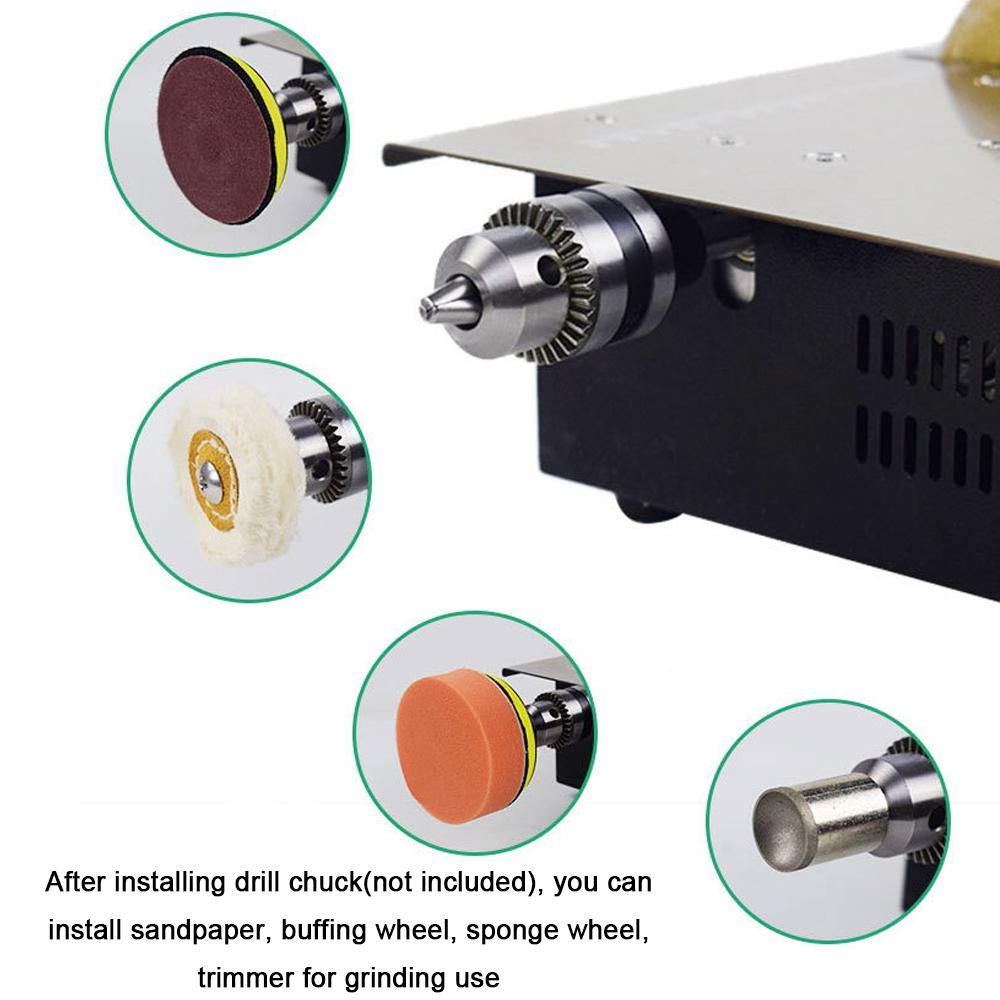Mini Multifunctional Table Saw Angle Adjustable Electric Desktop Saws Household DIY Cutting Grinding Tool Woodworking Lathe Machine