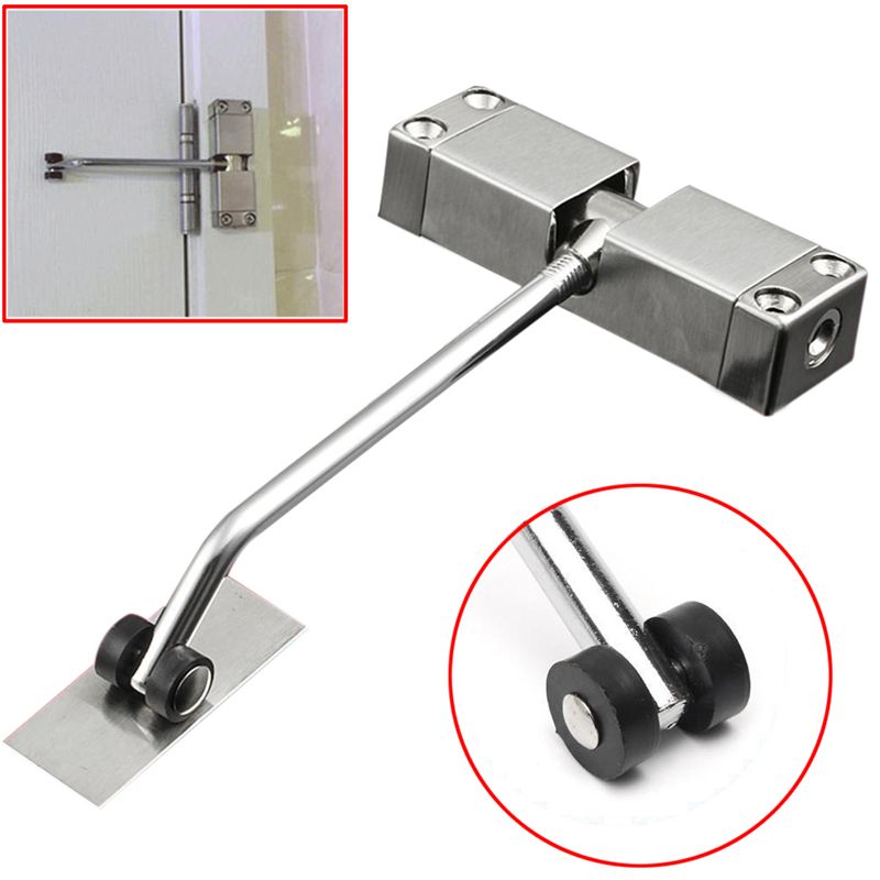 Spring Door Closers Mute Stainless Steel Adjustable Speed