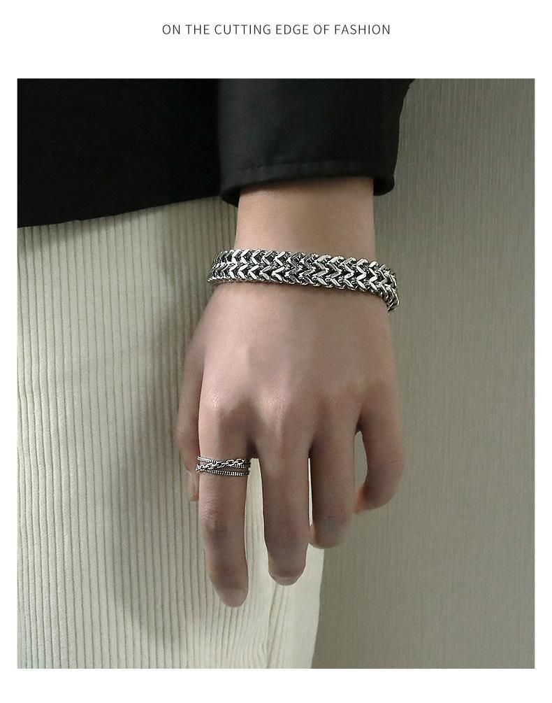 Men's and Women's Titanium Steel Cuban Chain Bracelet