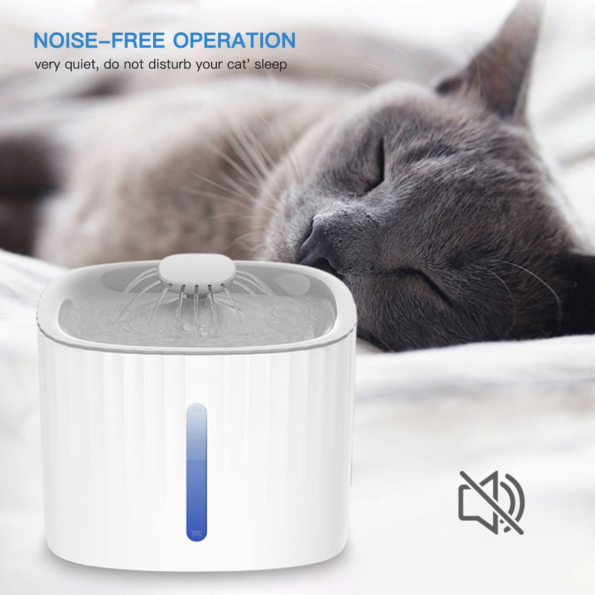 Automatic Water Dispenser For Pets 3L LED Water Level
