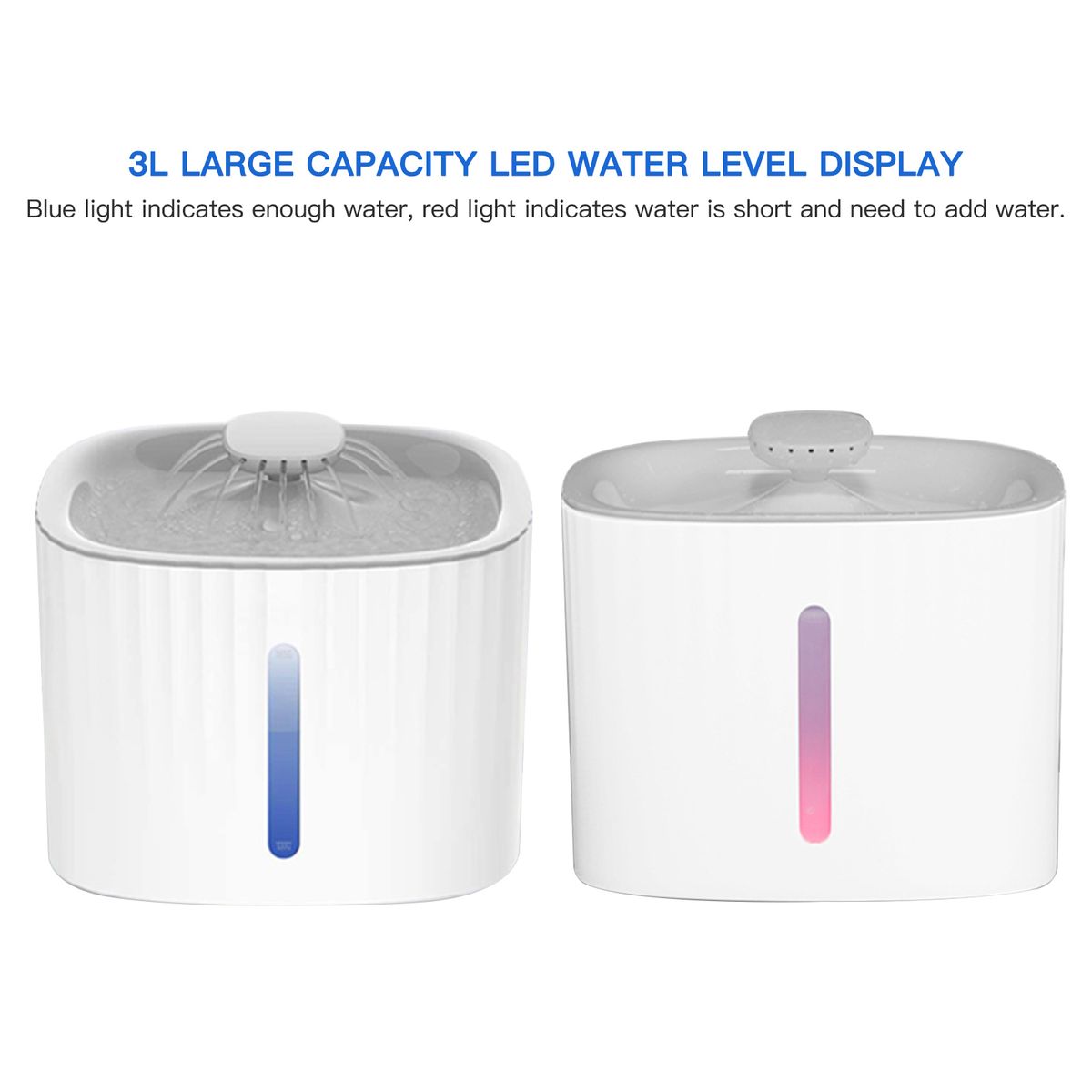 Automatic Water Dispenser For Pets 3L LED Water Level