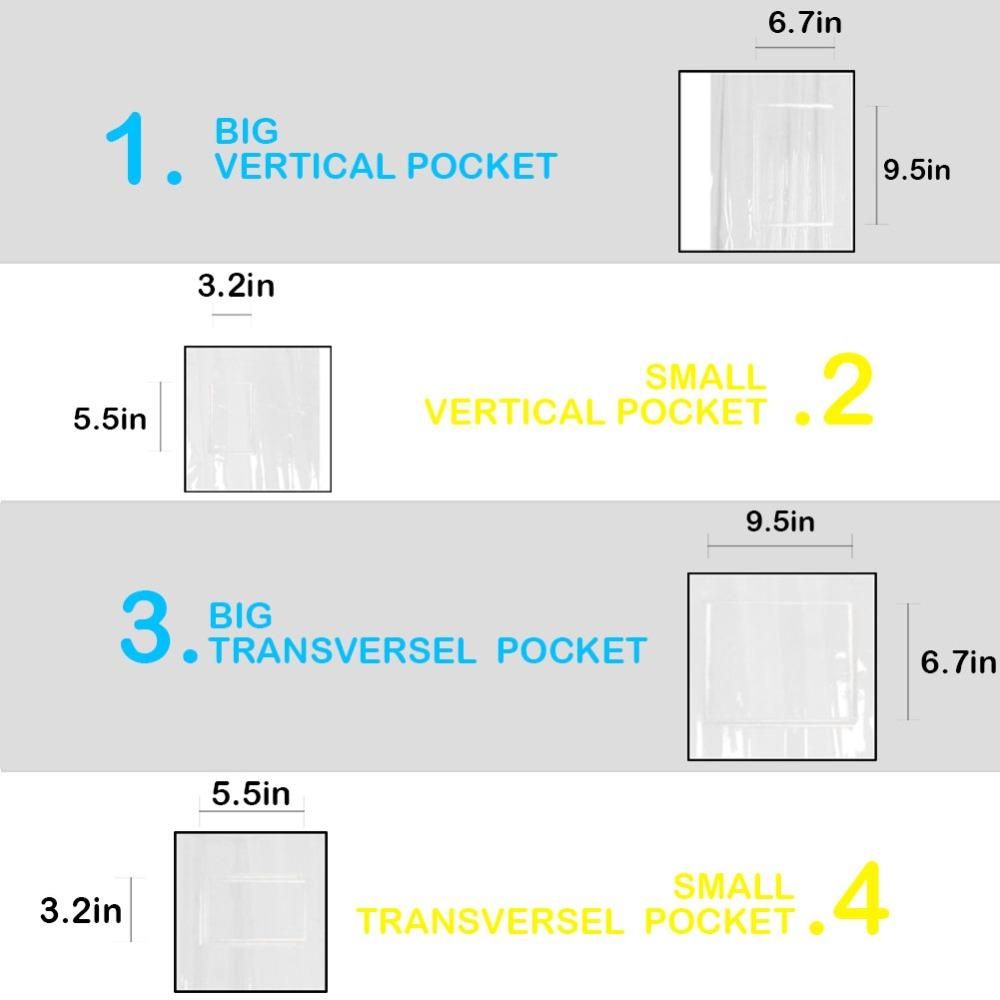 Curtain for Bathroom Shower Plastic Eva Transparent White