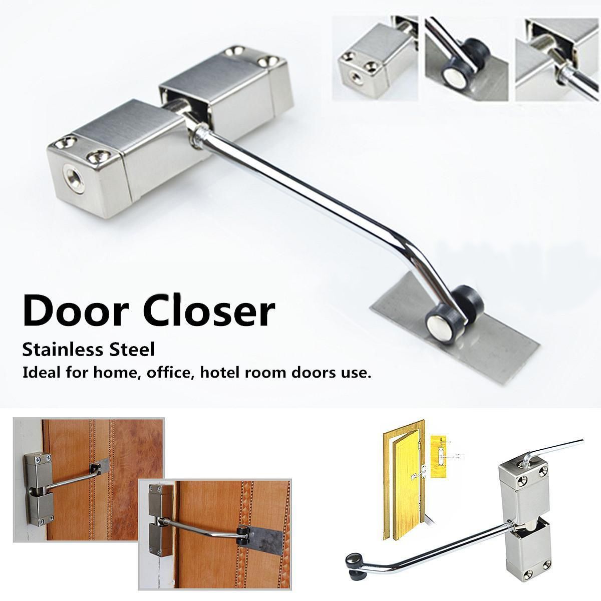 1pc Automatic Mounted Spring Door Closer Door Closers
