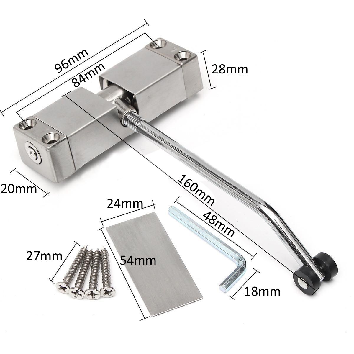 1pc Automatic Mounted Spring Door Closer Door Closers