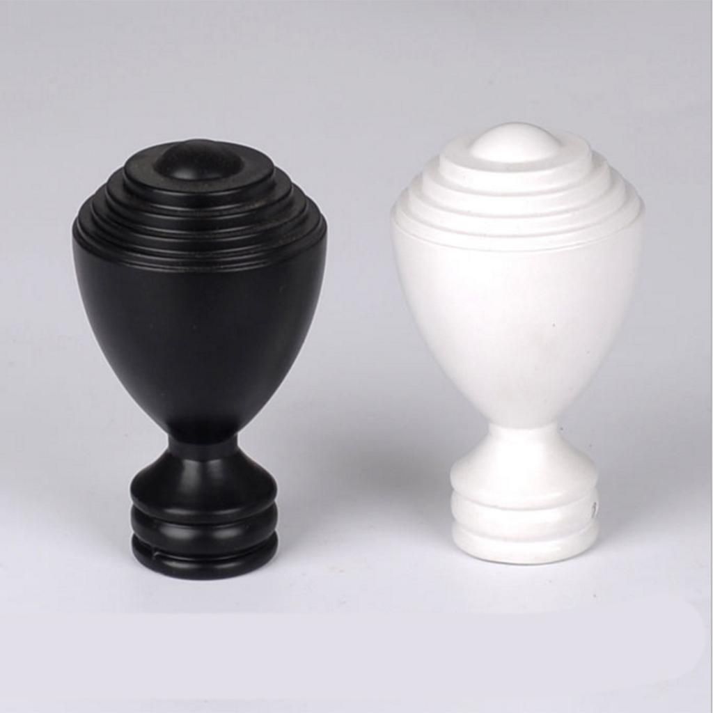 1Piece Alloy Curtain Decorative Pole/Rod Finials Ends Heads