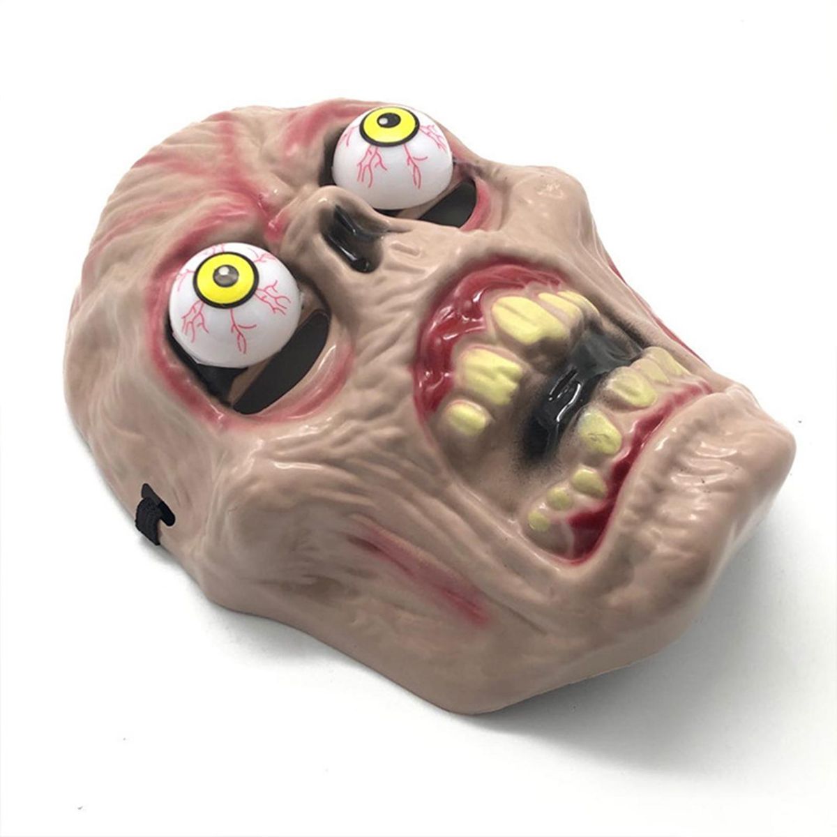Spooky Halloween Face Mask Zombie Headgear with Realistic Bulging Eyes