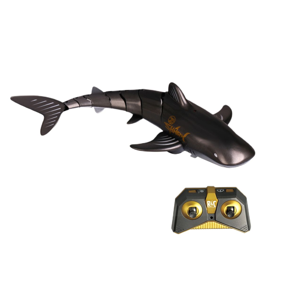 1 Set Electric Shark Toy Remote Control Submarine RC Shark Toy Black