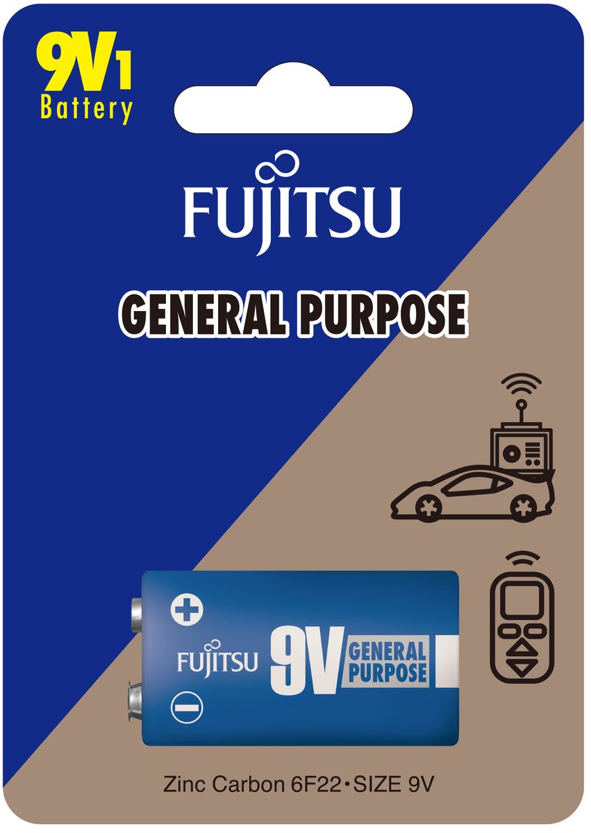 9V Carbon Zinc General Purpose Battery