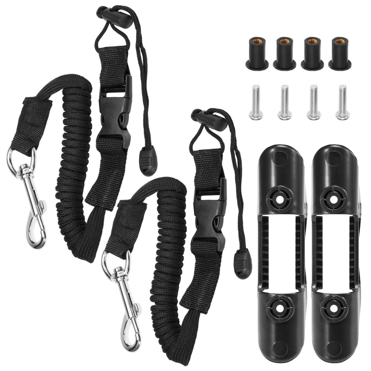 Kayak Paddle Holders Kayak Adjustable Safety Paddle Leashes