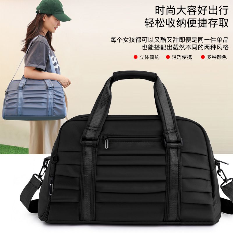 New Pleated Hand Luggage Bag Large Capacity Short-distance
