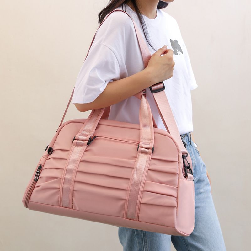New Pleated Hand Luggage Bag Large Capacity Short-distance