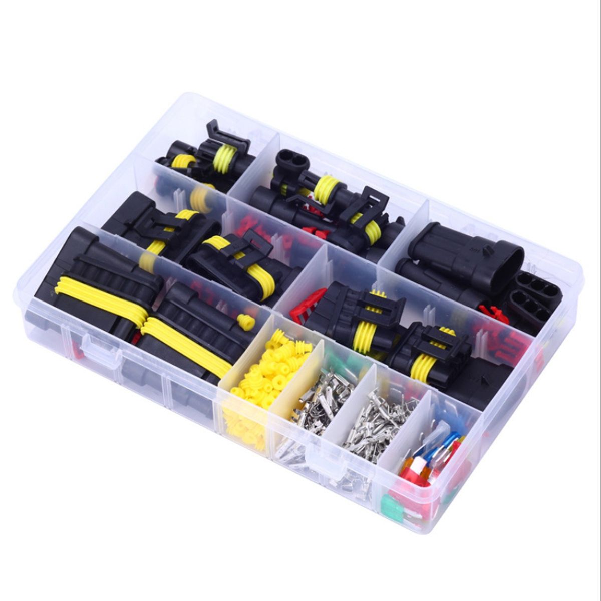 240Pcs Waterproof 1-6 Pin Electrical Wire Connector
