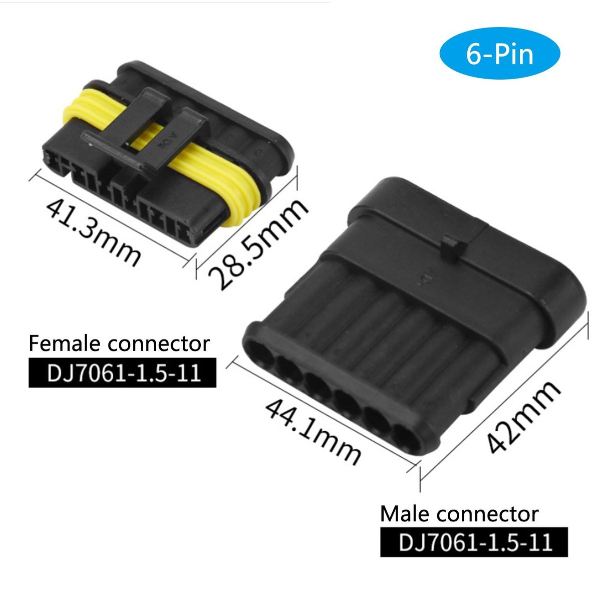 240Pcs Waterproof 1-6 Pin Electrical Wire Connector