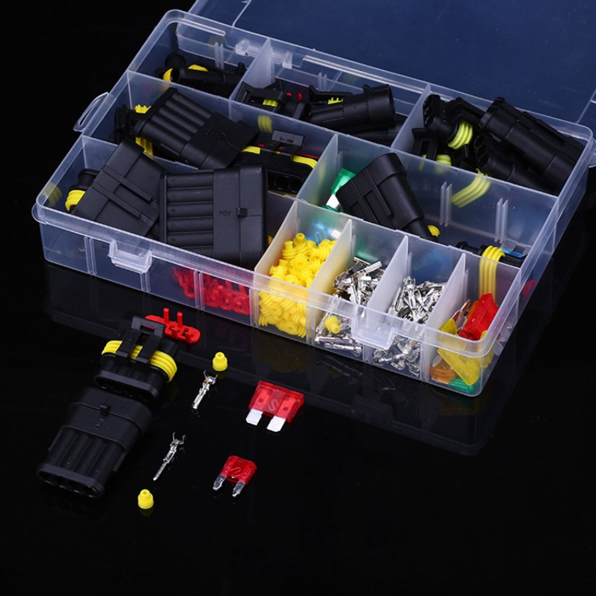 240Pcs Waterproof 1-6 Pin Electrical Wire Connector