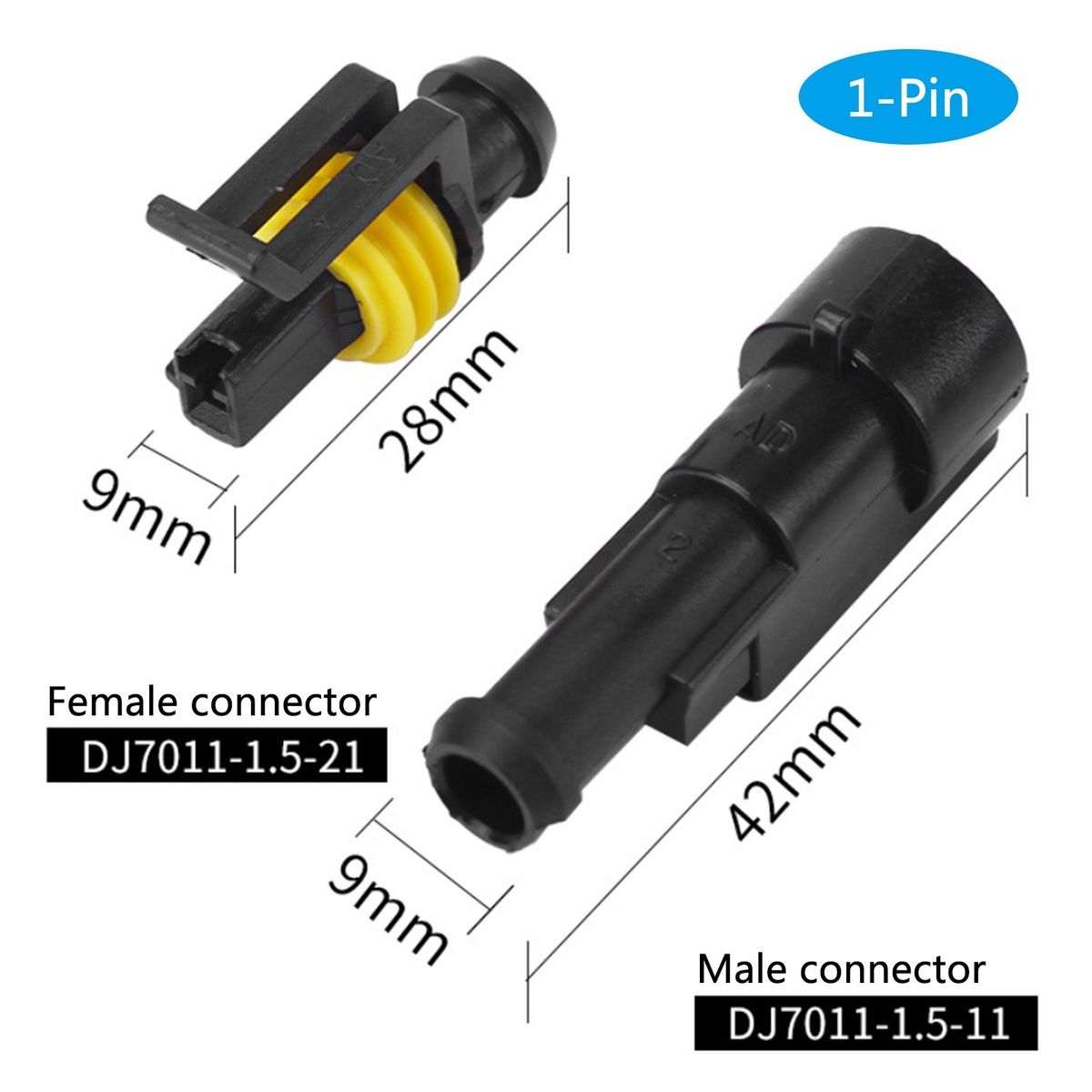 240Pcs Waterproof 1-6 Pin Electrical Wire Connector