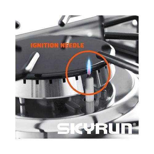 Skyrun 4 Burners（4+0）Gas Cooker -GCS-4G/MS500Z-M- Brown