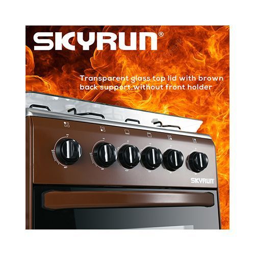 Skyrun 4 Burners（4+0）Gas Cooker -GCS-4G/MS500Z-M- Brown