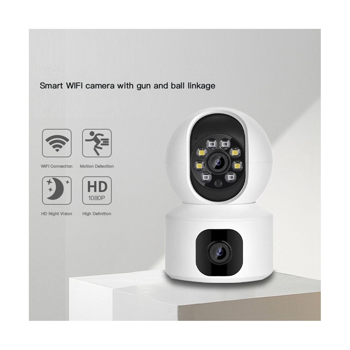 Binocular Linkage Camera Wireless Surveillance Cam