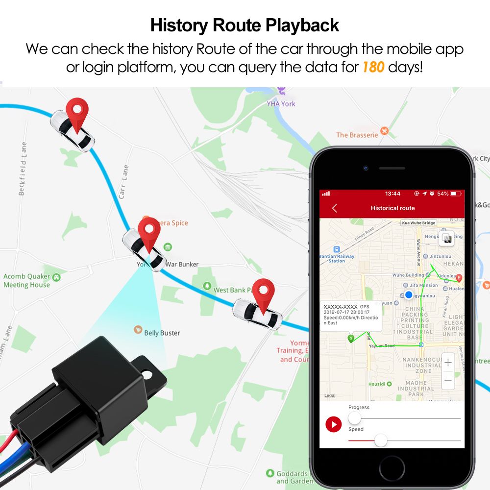 Latest Version MV720 Relay GPS Tracker Remote Control