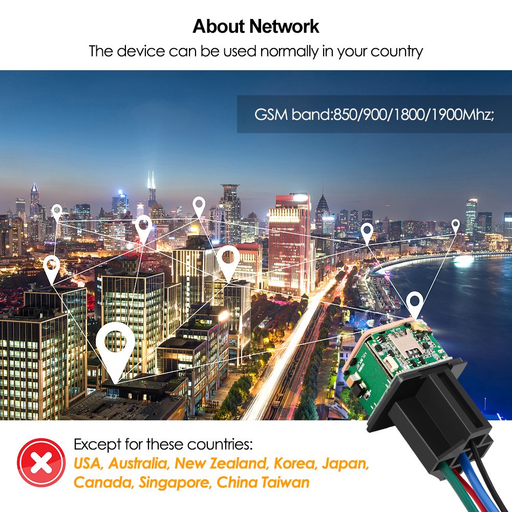 Latest Version MV720 Relay GPS Tracker Remote Control