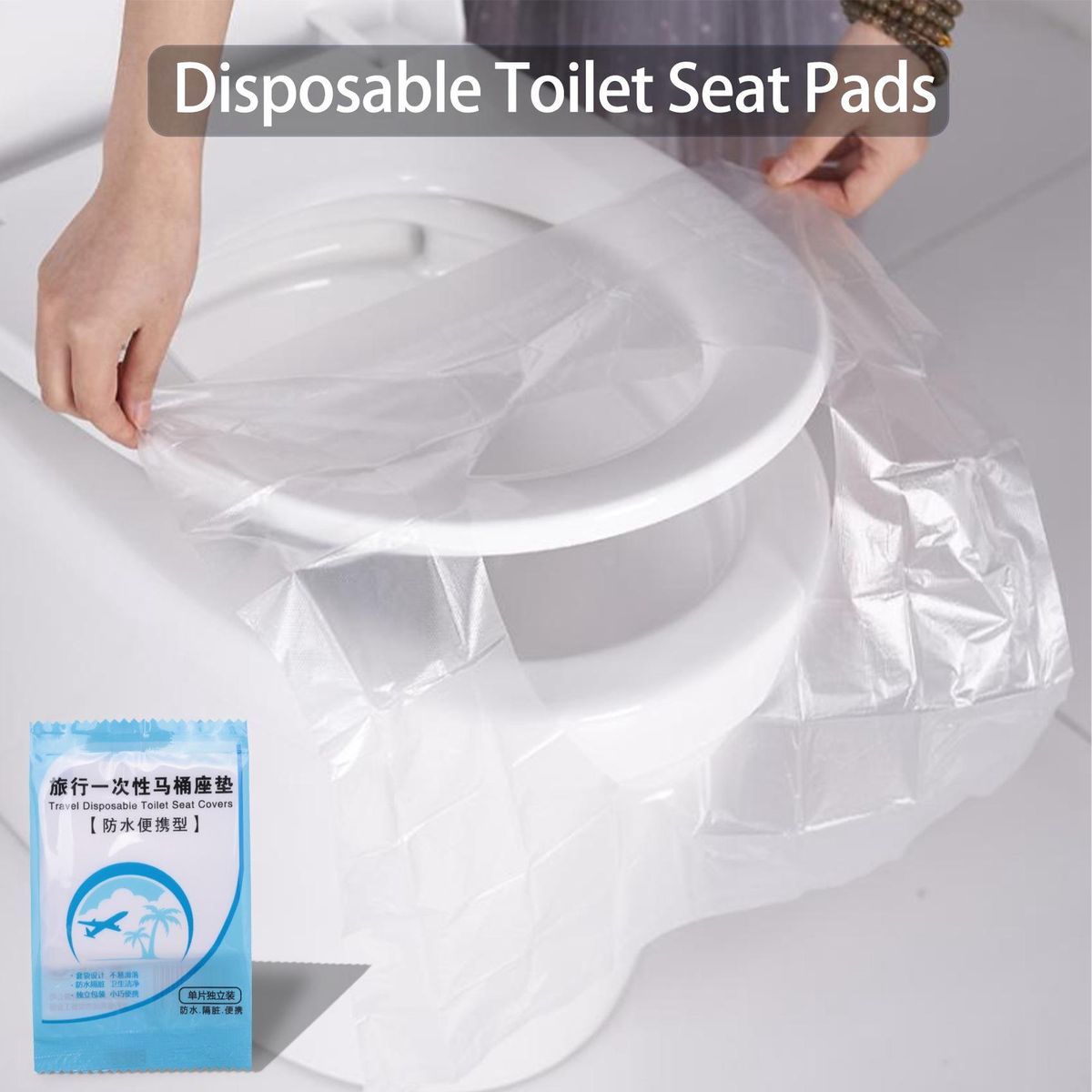 150 Pcs Portable Disposable Toilet Seat Cover Safety