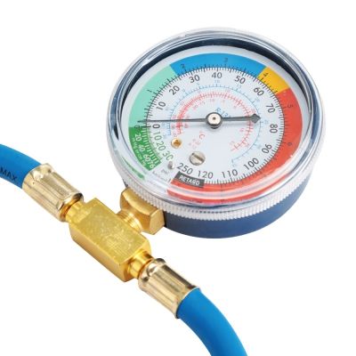 Fluorinated Hose For Air Conditioner With Pressure Gauge And Adapter