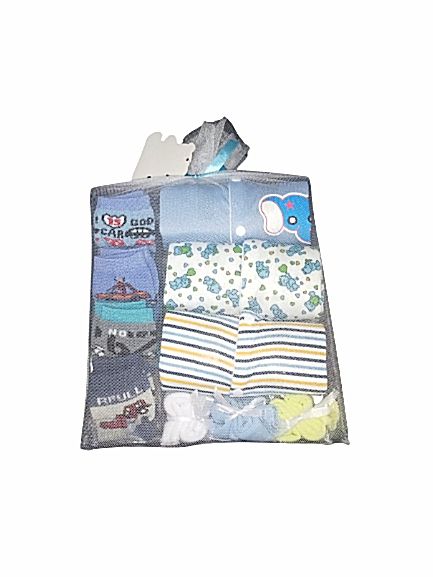 Unisex Sleep Suit Sets +  4 Socks +  3 Small Towels (10pics)