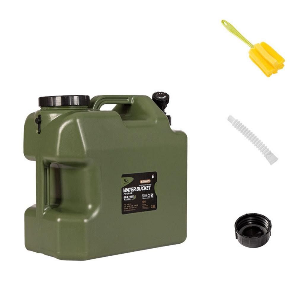 Portable Water Container with Spigot Water Storage Tank Camp Water Jug for Camping Outdoor Hiking18L