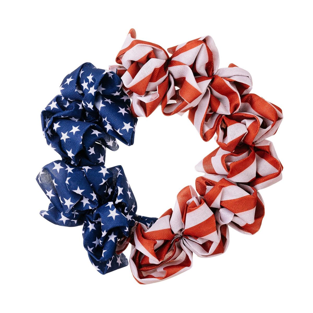 Door Hanging Garland USA Flag Door Hanging Garland Blue and Red