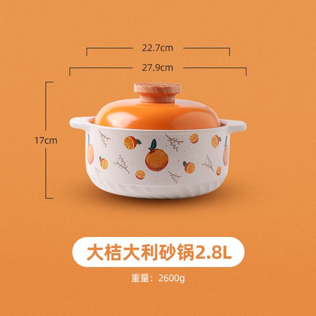 Casserole Creative Ceramic Soup Pot Gas Pan Clay Saucepan