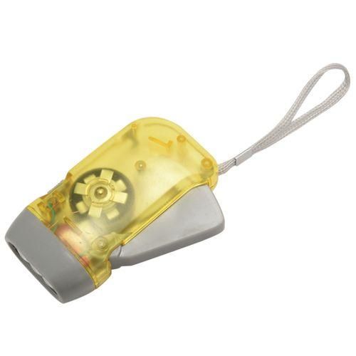 3 LED Dynamo Wind Up Flashlight Hand-pressing Crank NR No