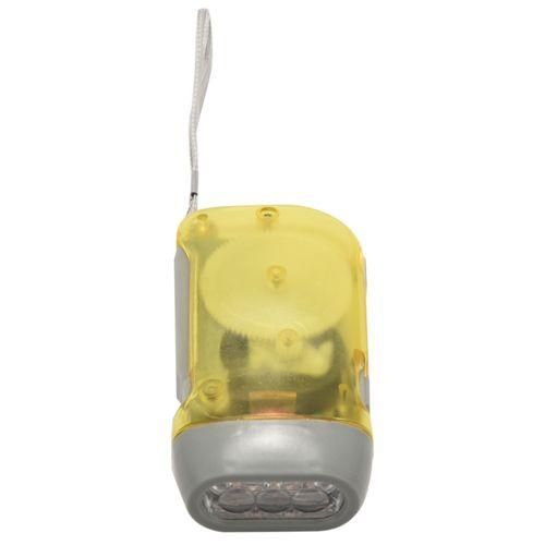 3 LED Dynamo Wind Up Flashlight Hand-pressing Crank NR No