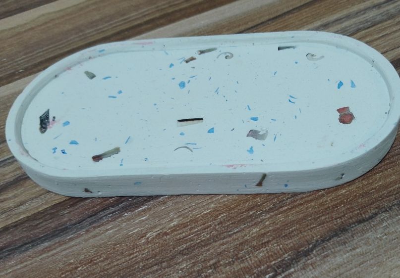 Terrazzo Design Decorative Oval Tray