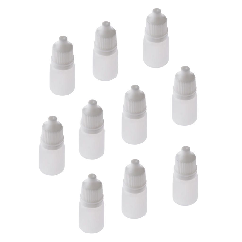 10pcs 5ml Empty Plastic Squeezable Dropper Bottles For Eye