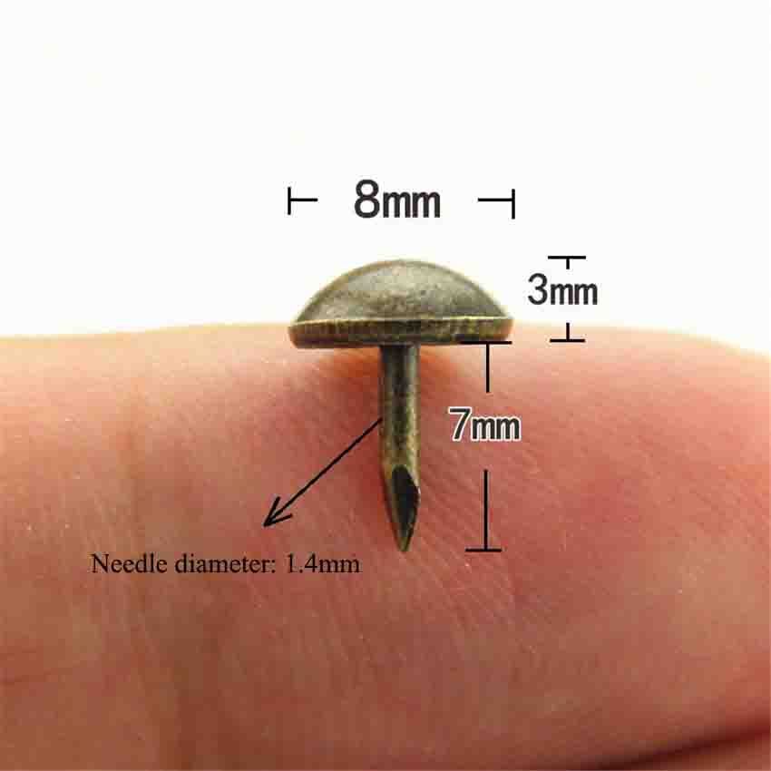 8*10mm 50pcs/lot Iron Mini Thumb Tack Creative Rou