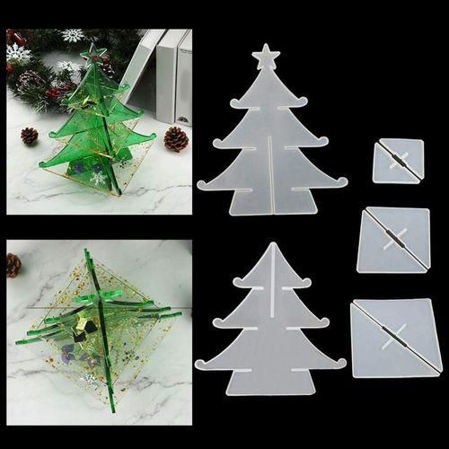 DIY Crystal Epoxy Resin Mold Christmas Tree Mold
