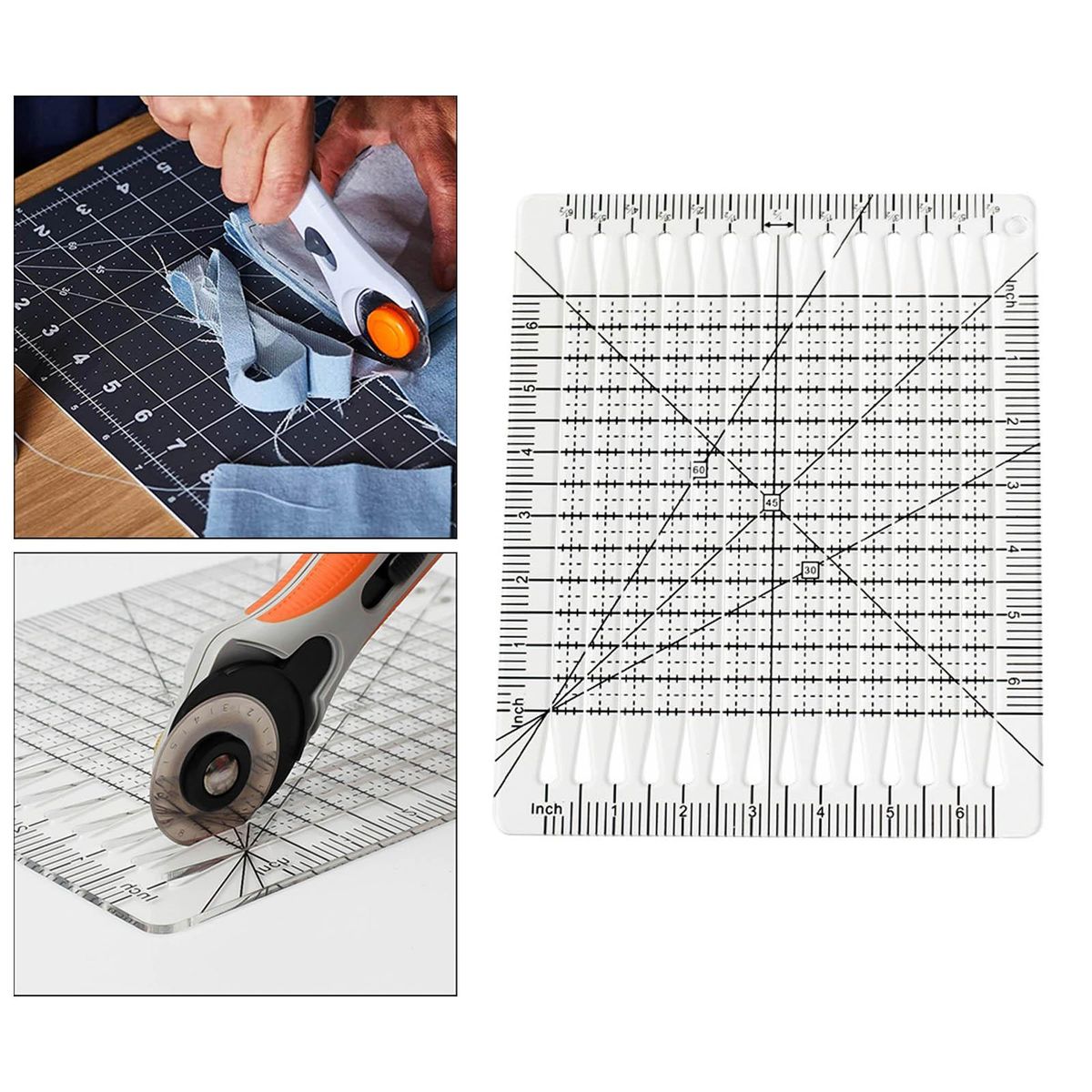 Clear Squared Quilting Rulers Quilting Supplies Acrylic For Crafts