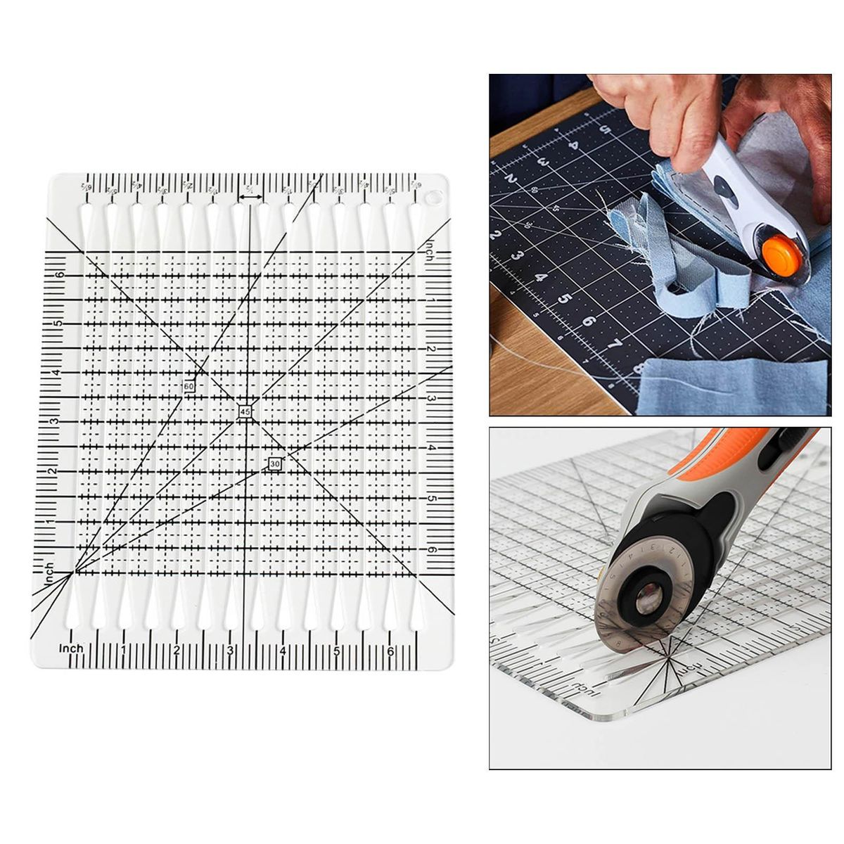 Clear Squared Quilting Rulers Quilting Supplies Acrylic For Crafts