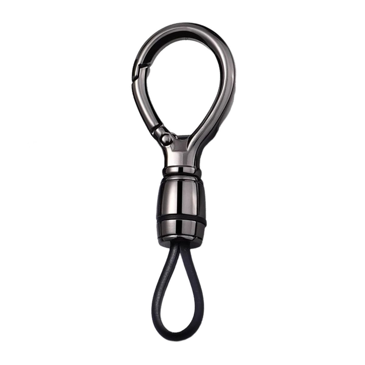 Keychain for Men Premium Zinc Alloy Car Keychain Stylish Gift Black