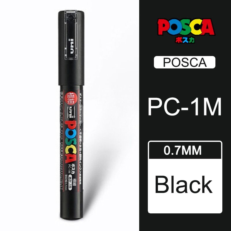 1pcs UNI Marker Pen POSCA PC-1M Poster Water-based