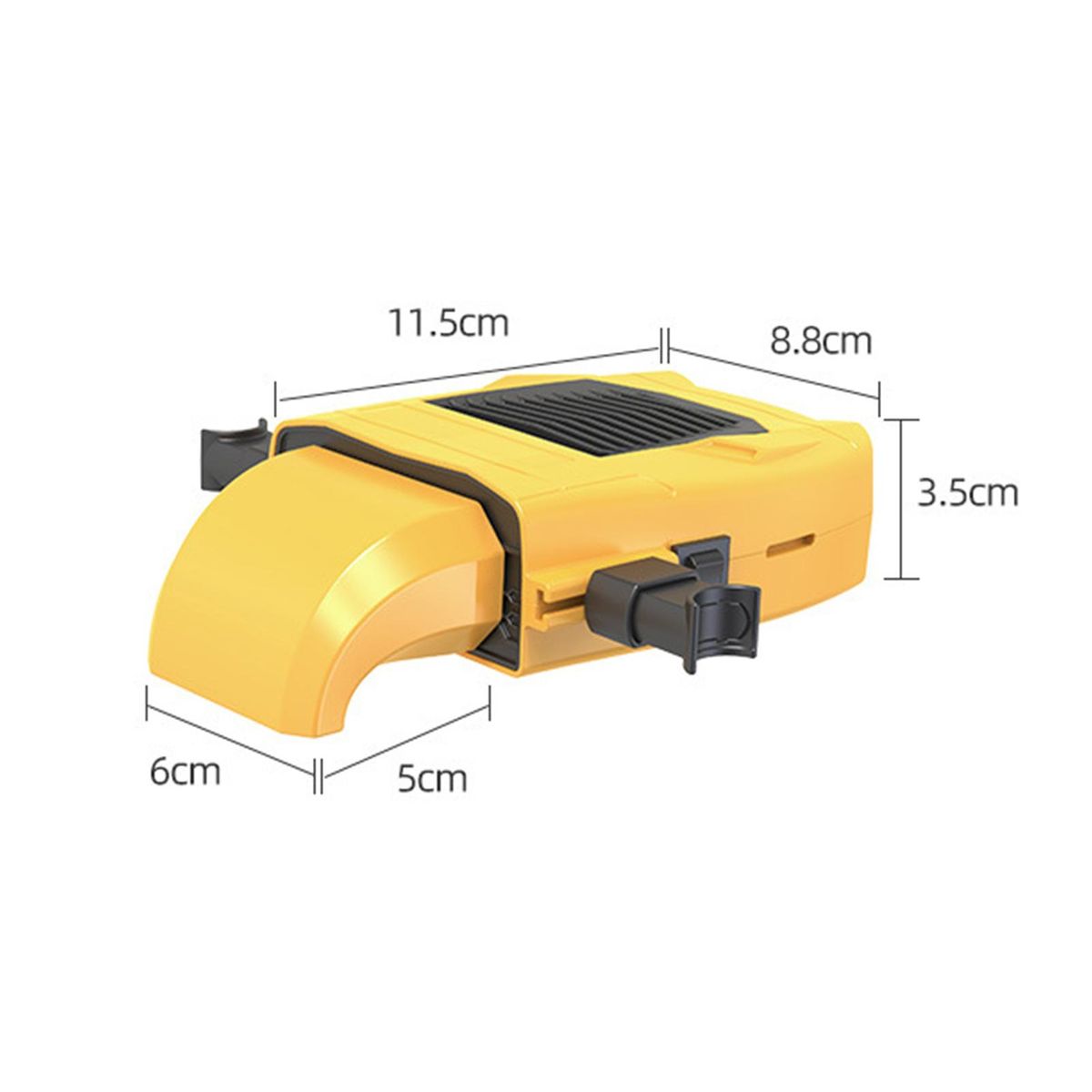 Electric Heating Fan 12V24V Car Windshield Heater Yellow