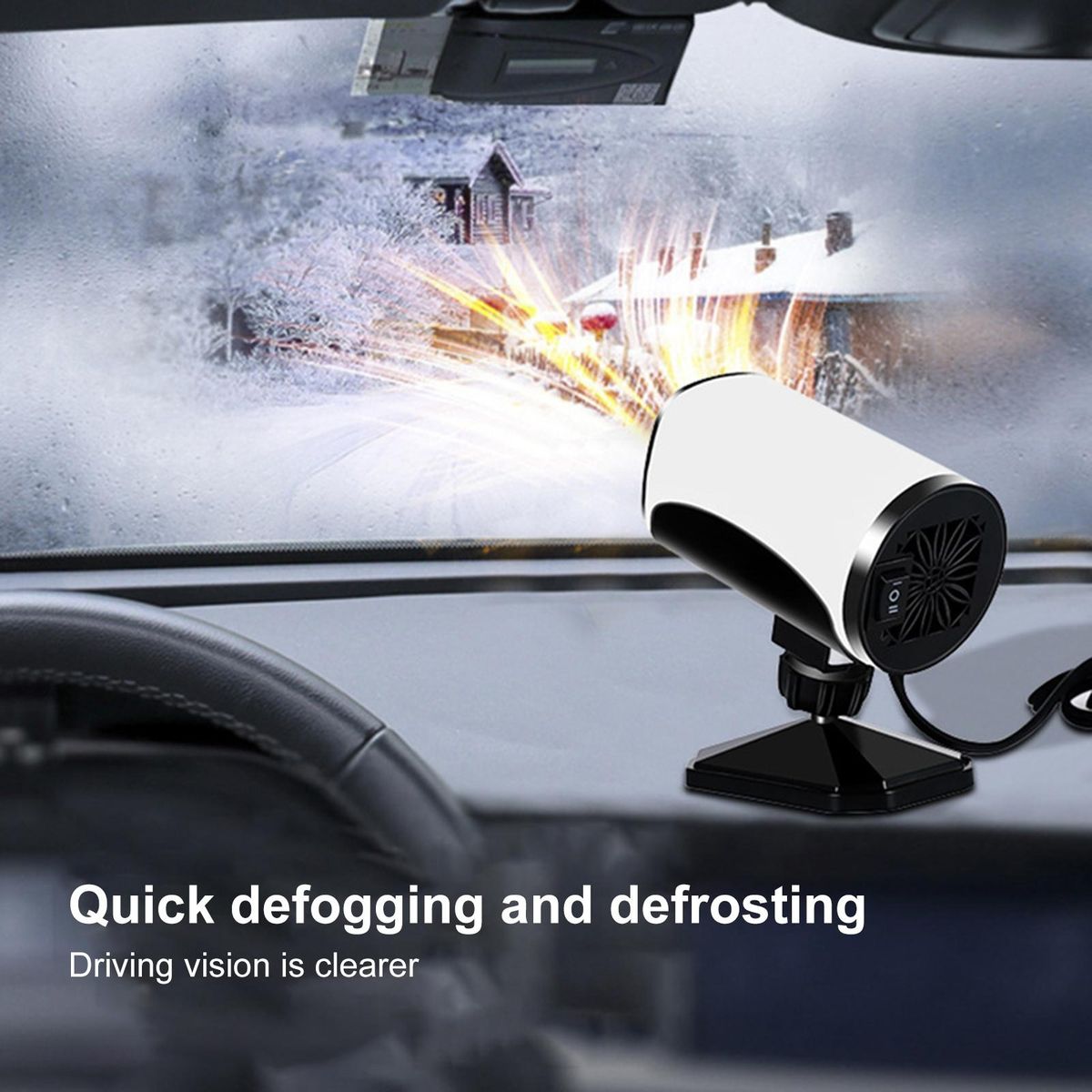 Windshield Heater 12V 24V Portable Car Defroster 12v