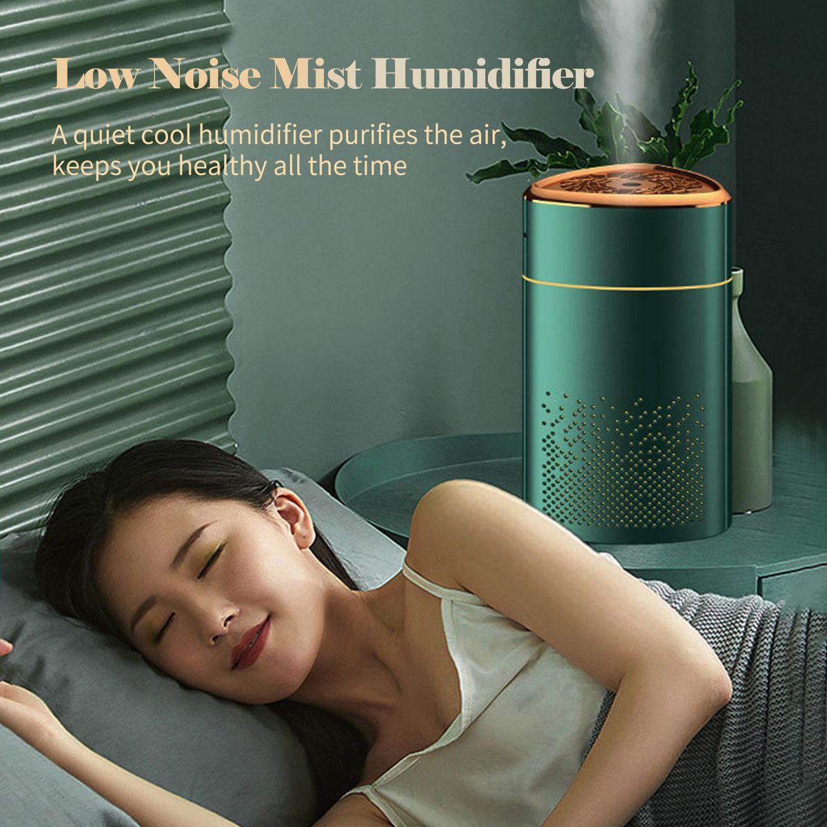 1000mL Mist Humidifier Diffuser With Colorful Night Light