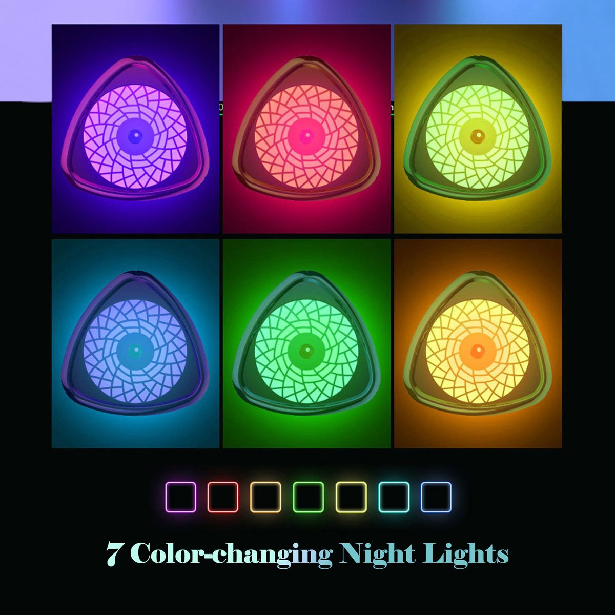 1000mL Mist Humidifier Diffuser With Colorful Night Light