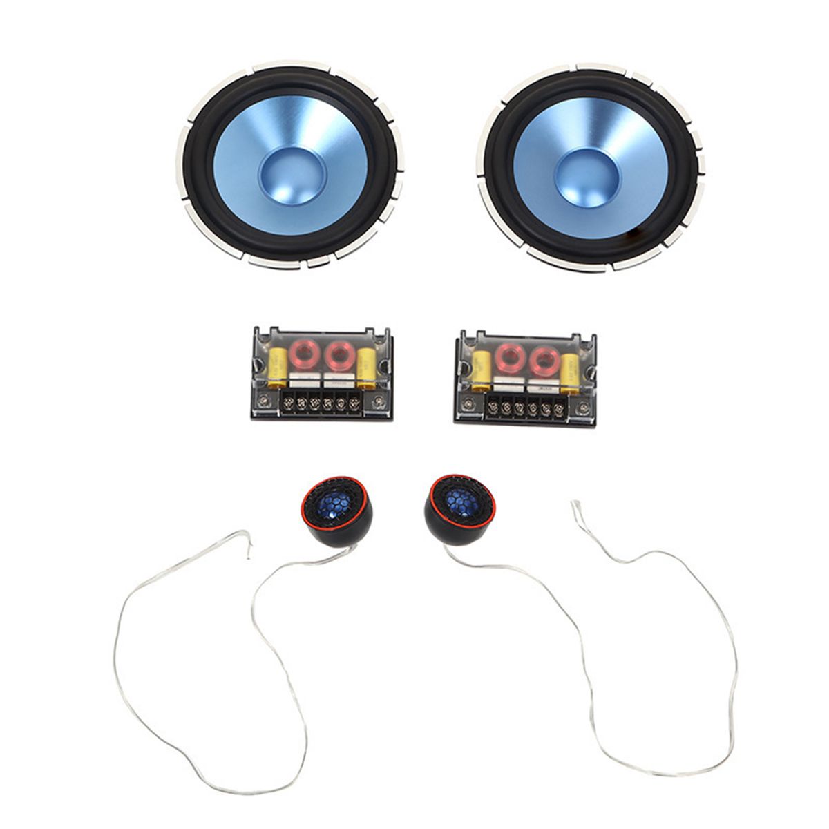 12V 91dB Horn Stereo Kit 2 PCS High Tone Horns + 2 PCS Low