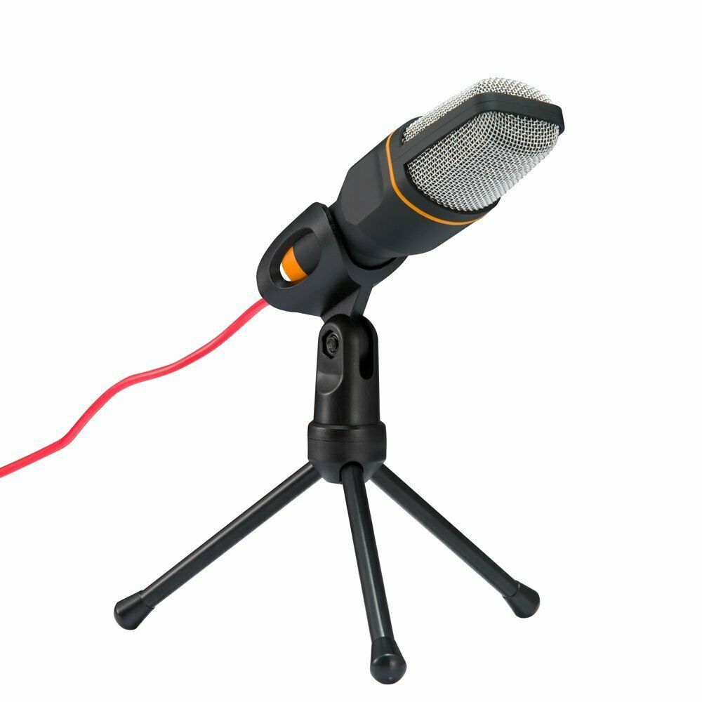 3.5mm Jack Recording Condenser Microphone Desk For PC Laptop