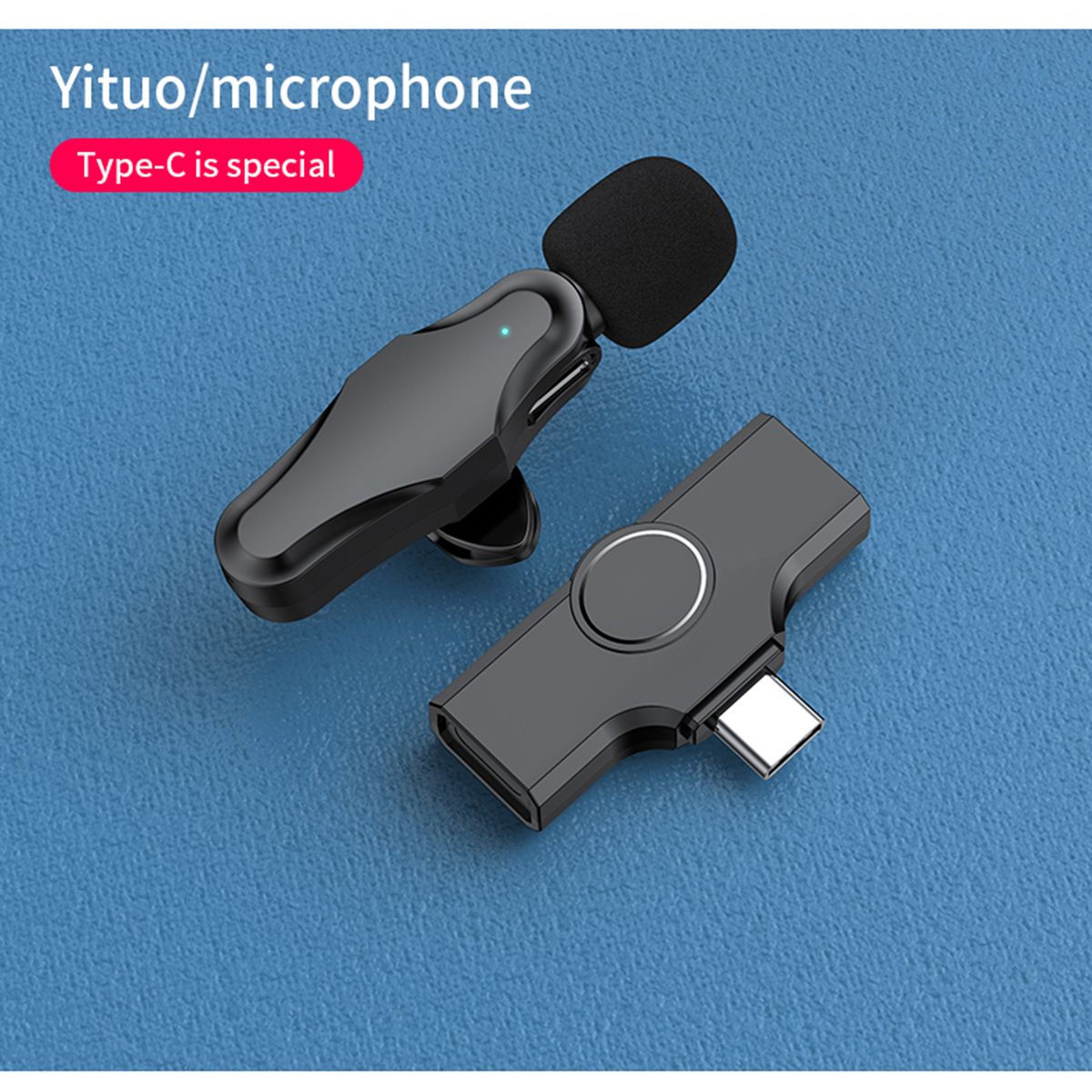 K10 Wireless Lapel Microphone Clip-on Mic Plug & Play